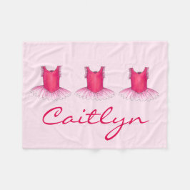 Cobertor De Velo Dançarina Ballerina Personalizada Tutu, Balé Rosa