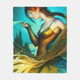 Cobertor De Velo Dançarina com Penas