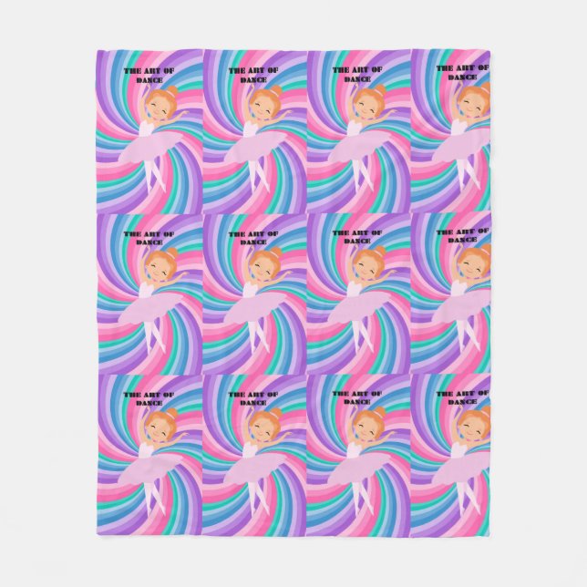 Cobertor De Velo Dançarina de Ballerina (Frente)