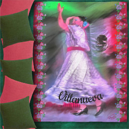 Cobertor De Velo Dançarina mexicana 0175