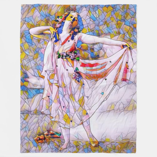 Cobertor De Velo Dançarino de Vidro Arrumado (Frente)