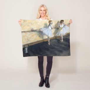 Cobertor De Velo Dançarinos Praticando no Barre, Edgar Degas