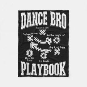 Cobertor De Velo Dance Brother Playbook Comp Engraçado Dançando Org