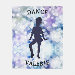 Cobertor De Velo Dance Fleece Blanket com seu nome