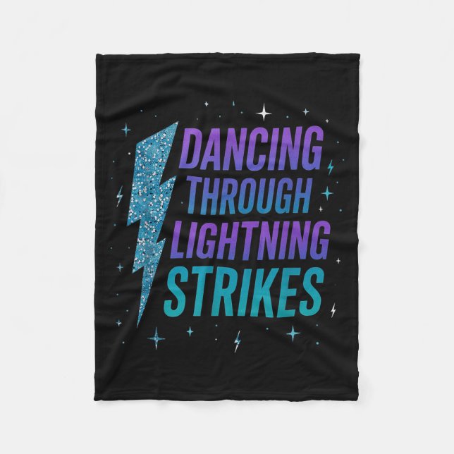 Cobertor De Velo Dancing Through The Lightning Strike Dancer Motiva (Frente)