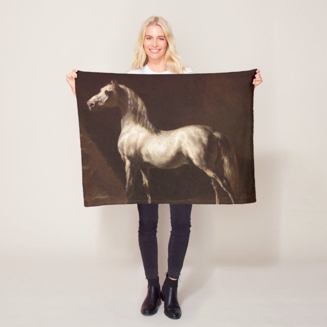 Cobertor De Velo Dapple Cinza Horse (por Théodore Géricault) (In Situ)