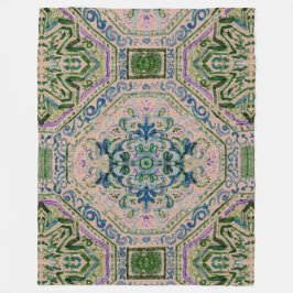 Cobertor De Velo Dark Earth Damask-y Quatrefoil