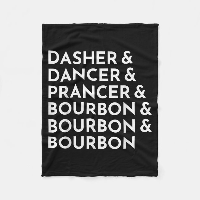 Cobertor De Velo Dasher Dancer Prancer & Bourbon Natal (Frente)