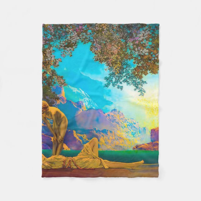 Cobertor De Velo Daybreak Maxfield Parrish (Frente)