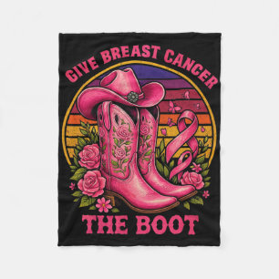 Cobertor De Velo Dê Ao Cancer Da Mama O Cancer Da Garota De Boot Aw