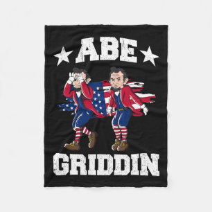 Cobertor De Velo De Julho De Abraham Lincoln Griddy Abe Griddin