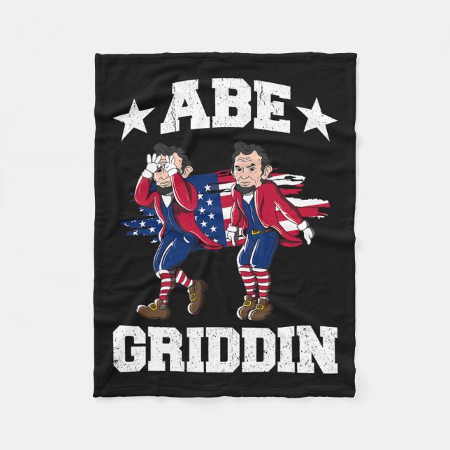 Cobertor De Velo De Julho De Abraham Lincoln Griddy Abe Griddin (Frente)