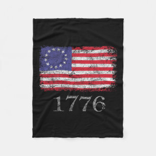 Cobertor De Velo De Julho T Camisa Bandeira Americana Betsy Ross 17