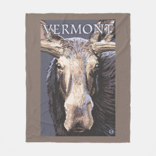 Cobertor De Velo De VermontMoose fim acima