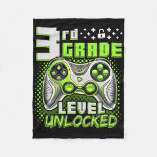 Cobertor De Velo De Volta à Escola Garoto Gamer 3º Ano Primeiro Dia