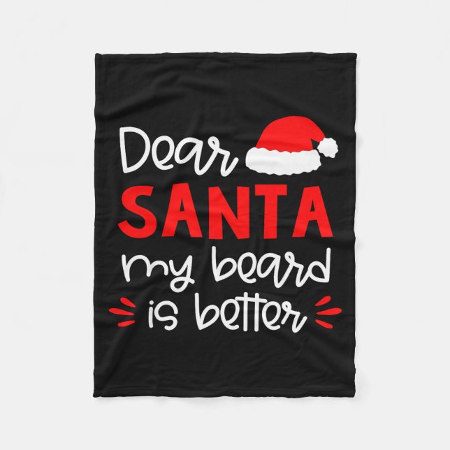 Cobertor De Velo Dear Santa Shirt Funny Matching Family Christmas P (Frente)