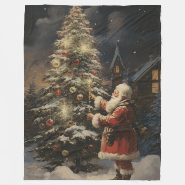 Cobertor De Velo Deck the Halls Heirloom Christmas Blanket (Frente)