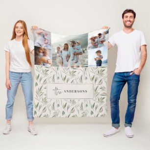 Cobertor De Velo Decor botânico multicamada natural