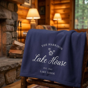 Cobertor De Velo Decoração Costeira Personalizada para Casa de Lago