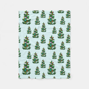 Cobertor De Velo Decoração de Árvore de Natal Inverno Neve Xmas Fer