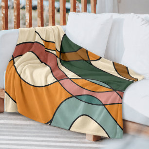 Cobertor De Velo Decoração de Casa Abstrata e Aconchegante em Estil