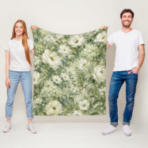 Decoração de Casa Flor Romântica Verde Salvia