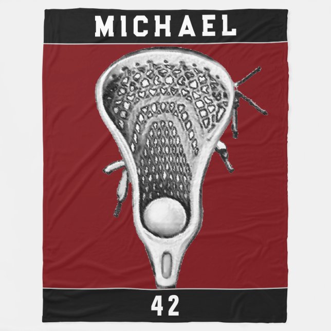 Cobertor De Velo Decoração de Lacrosse (Frente)