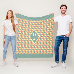 Cobertor De Velo Decoração de Monograma em Diamante Harlequim Paste