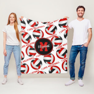 Cobertor De Velo Decoração vermelha do atlético preto, adoro vô