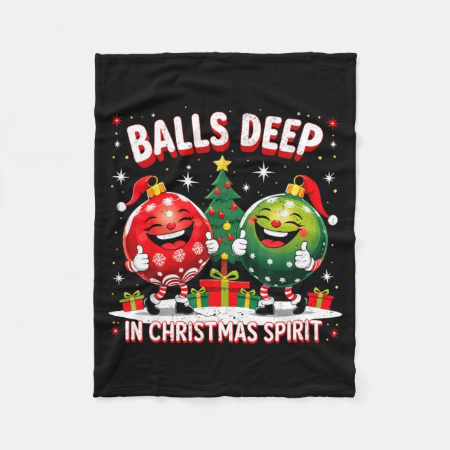 Cobertor De Velo Deep In Christmas Srit Funny Ornament  (Frente)