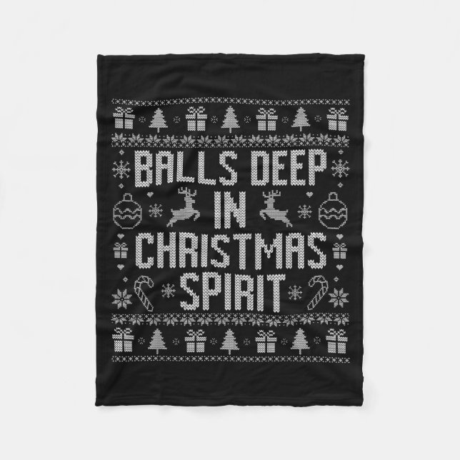 Cobertor De Velo Deep In The Christmas Srit Couples Matching Ugly  (Frente)