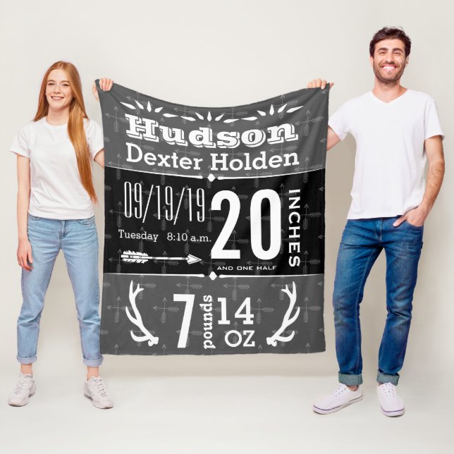 Cobertor De Velo Deer Antler Seta Qualquer Estatuagem De Nascimento (In Situ)