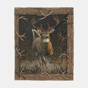 Cobertor De Velo Deer Hunter Blanket, Presente Para Pai, Caçador En