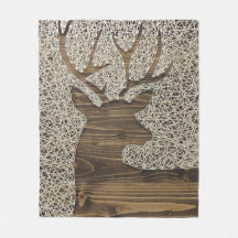 Deer Impressão Fleece Blanket