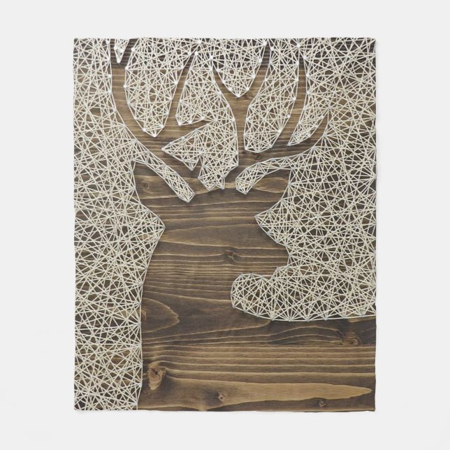 Cobertor De Velo Deer Impressão Fleece Blanket (Frente)