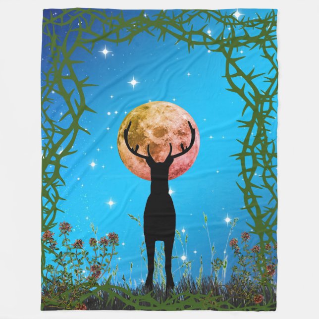 Cobertor De Velo Deer Season 'Deer in the Thickets' (Frente)