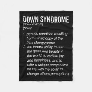 Cobertor De Velo Definição de Consciência da Síndrome de Down
