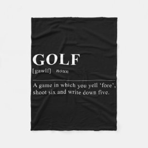 Cobertor De Velo Definição de Golf Engraçado