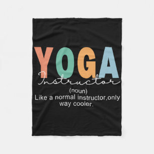 Cobertor De Velo Definição de Instrutor de Yoga Normal Apenas Mais