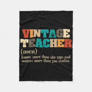 Cobertor De Velo Definição de Professor Vintage Ensino Volta às Aul