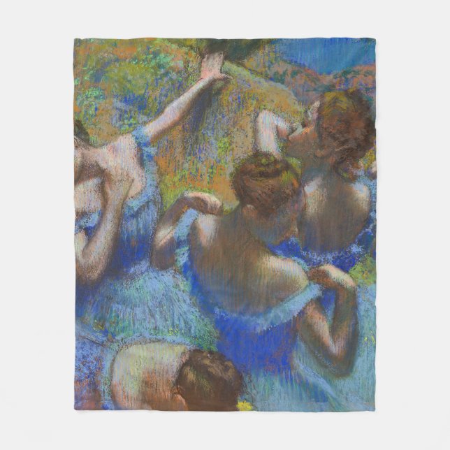Cobertor De Velo Degas Blue Dancers Pastel Fine Art Masterpiece (Frente)