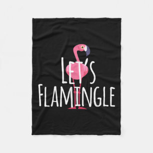 Cobertor De Velo Deixa-me fazer aspas - Gráfico Flamingo Cute