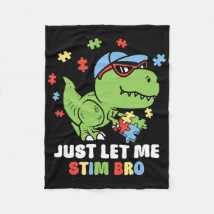 Cobertor De Velo Deixe-Me Estimar Bro Dinossauro Engraçado Autismo