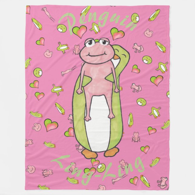 Cobertor De Velo Deixe-Me Mostrar A Minha Sapo! (Frente)