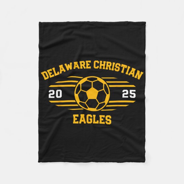 Cobertor De Velo Delaware Christian Eagles Futebol Ll 2025  (Frente)