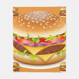 Cobertor De Velo Deliciosamente Cozy Burger Blanket - Presente Perf