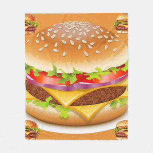 Cobertor De Velo Deliciosamente Cozy Burger Blanket - Presente Perf