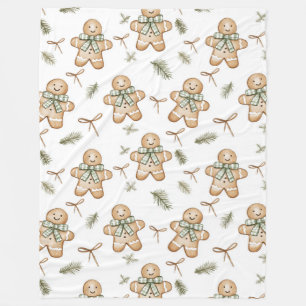 Cobertor De Velo Deliciosos Biscoitos de Gengibre com Creme Verde p