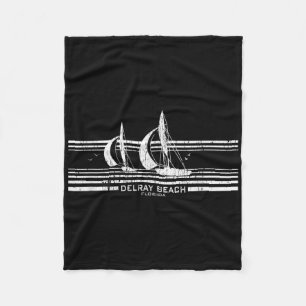 Cobertor De Velo Delray Beach Fl Sailboat Vintage 70s Graphic Tee
