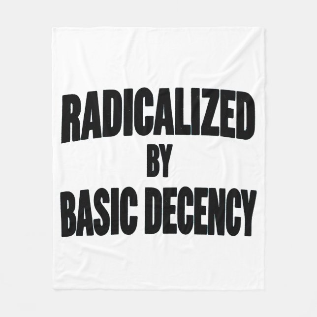Cobertor De Velo Democracia Social Radicalizada Pela Decência Básic (Frente)
